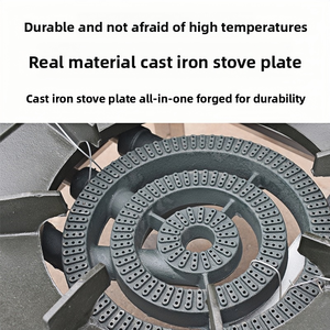 Estufa de Gas Natural de <span class=keywords><strong>Hierro</strong></span> Fundido de 3 Quemadores, Multitamaños, Ahorro de Energía, Niveles de Potencia Ajustables, Fácil de Limpiar, 1 Año de Garantía, Venta al Por Mayor de Fábrica - Product Image 5