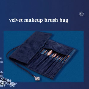 Top qualité 14 pièces bleu fond de teint poudre pinceau Bling diamant strass luxe personnalisé maquillage pinceau ensemble Glitz <span class=keywords><strong>Glam</strong></span> - Product Image 6