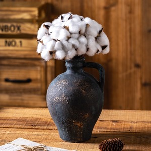 Vase en céramique MSH Wabi-Sabi pour décoration d'hôtel, avec une seule anse, pour <span class=keywords><strong>fleurs</strong></span> <span class=keywords><strong>séchées</strong></span> - Product Image 2