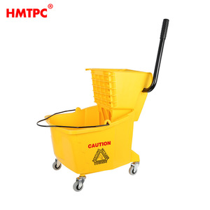 HMTPC 32L <b>Mop</b> <b>Bucket</b> Plastic With Wheels For Home Restaurant Hotel Cleaning Cart - Product Image 5
