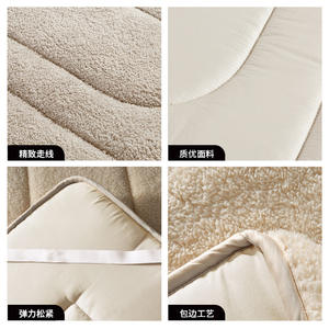 Surmatelas Duoxi 150x200cm 180x200cm 120x200cm Flocage Extra Doux Respirant Design Minimaliste - Product Image 1