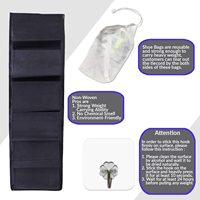 Ensemble de 12 sacs de rangement pour chaussures pliables en tissu non tissé écologique, organisateur mural minimaliste suspendu, couleur personnalisée
