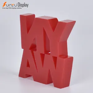 Werkseitig Custom Solid Laser gravur Brand Logo Acryl Display Block