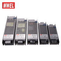 Transformateur LED MWEL ST à puissance nominale complète, alimentation à découpage 60W 100W 200W 300W 400W 12V 24V pour bande LED linéaire