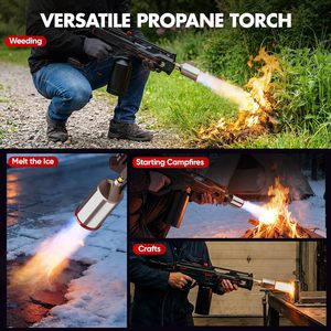 Torcia a Propano Professionale per Impieghi Gravosi con Accensione Piezoelettrica, Fiamma Regolabile, Ugello in Ottone, Certificazione CE EN521, per Saldatura e Idraulica - Product Image 3
