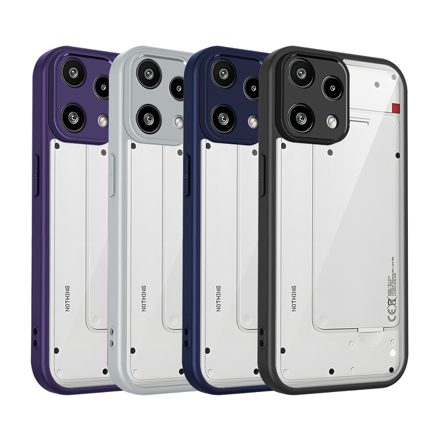 Slim Armor Soft TPU Frame Hard PC Clear Back Mobile Phone Cover Shockproof Case for Nothing Phone 3a Lite