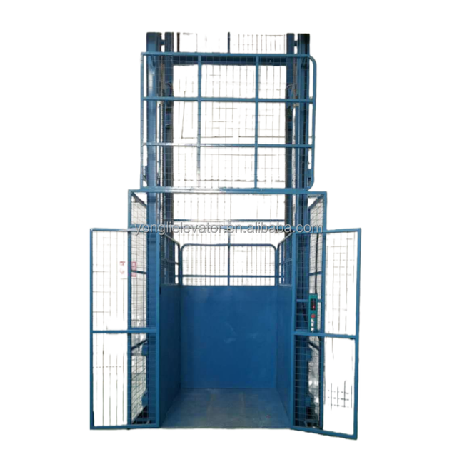 Customized Industrial Warehouse Vertical Elevator, Small Guide Rail Freight Elevator