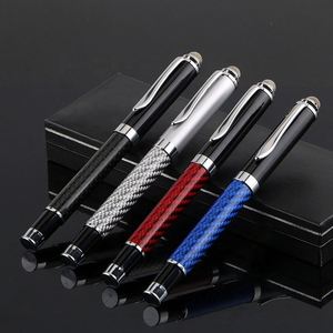Luxury Heavy Carbon Fiber 0.5mm Biro Roller Ball <b>Pen</b> Stylus High Quality with Gift <b>Box</b> for Gifts or Promotions - Product Image 1