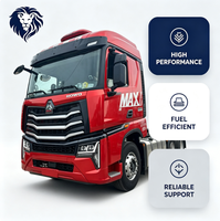 Camion tracteur HOWO MAX 6X4 d'occasion, moteur WP12T 480HP, tête de tracteur robuste pour le transport de conteneurs