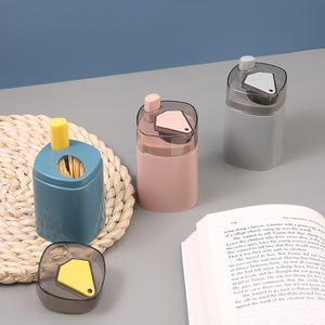 Creative Pop Up <b>Toothpick</b> Holder Blue Plastic Portable Nordic Style For Home Living Room Dining Room - Product Image 1