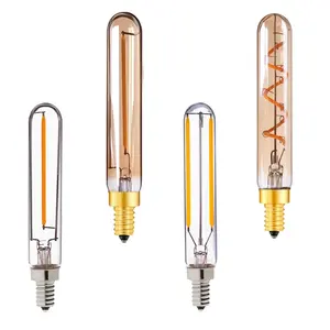 LED Bulbs T20 T6 Vintage Long Filament Light Bulb E12 E14 Dimmable Edison Retro Lamps