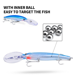 <span class=keywords><strong>Leurre</strong></span> méné à la traîne multi-taille 17/19.5/22.5cm Jerkbait Appât dur <span class=keywords><strong>flottant</strong></span> Bass Pike Gear <span class=keywords><strong>Leurre</strong></span> méné <span class=keywords><strong>flottant</strong></span> - Product Image 5