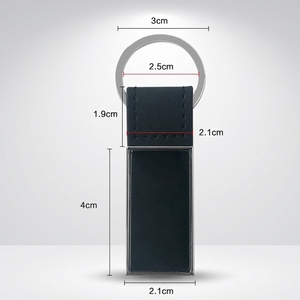 Anahtarlık lüks deri anahtarlık anahtarlık özelleştirilebilir baskı boş gerçek deri anahtar zincirleri toplu Pu hakiki deri anahtarlık - Product Image 3