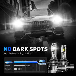 Novsight N99 Fari LED 100W Abbaglianti/<span class=keywords><strong>Anabbaglianti</strong></span> <span class=keywords><strong>H7</strong></span> 6000K IP68 Impermeabili 24000LM Plug & Play per Audi A3/A4/X5/A8 Adattamento Universale - Product Image 3