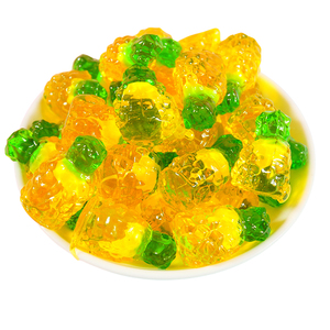 Gomitas de Piña 4D con Sabor a Frutas, Rellenas, Suaves y Masticables, Dulces en Bolsa, Agridulces, de Fábrica OEM - Product Image 2