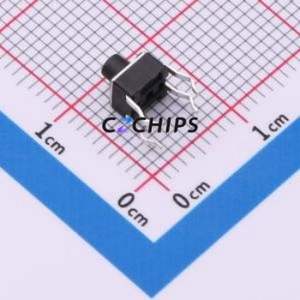 SH-4.5X4.5X5H-CJ Tactile Switch DIP-4P,4.5x4.5mm Switch Single Pole Single Throw Round Button 2.5N Through Hole - Product Image 2