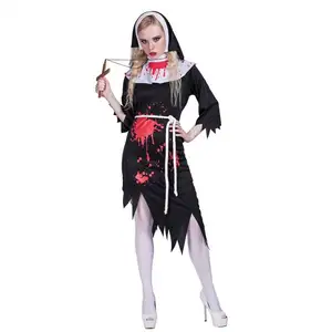 Костюм зомби на Хэллоуин, сексуальный костюм монахини