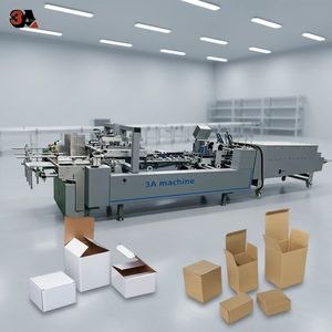 Máquina Plegadora de Cajas de Cartón con Pegamento Frío Neumática 3A-800WK, para Cajas de Cartón Corrugado Tipo E - Product Image 1