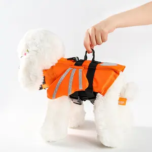 소형 중형 대형 애완견을위한 도매 반사 풍선 구명 조끼 재킷
