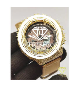 Reloj de Diamantes Moissanite Más Vendido para Hombre, Plata de Ley 925, Estilo Hip Hop, Reloj de Pulsera de Diseñador, Joyería Personalizada - Product Image 1