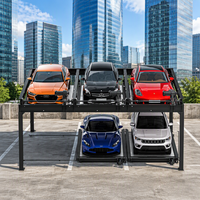 Sistem Parkir Mobil Vertikal Horizontal 2500 Kg, Peralatan Angkat Geser Multi Level untuk Bangunan Hunian