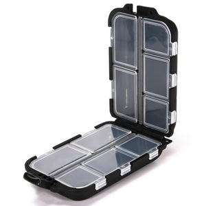 Caja de aparejos de pesca portátil, estuche de almacenamiento impermeable con 10 compartimentos para anzuelos, cabezales de plomada, organizador de accesorios - Product Image 2