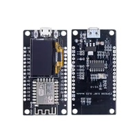Placa de Desarrollo HKST NodeMCU ESP8266 con Pantalla OLED de 0.96 Pulgadas, Módulo de Controlador CH340 para Programación IDE/Micropython, 7-12V