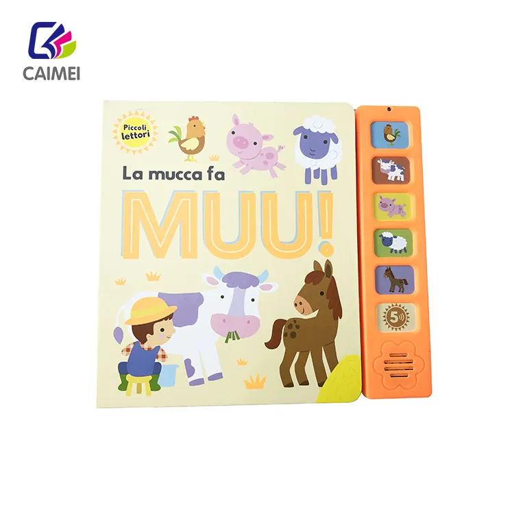 Livres de dessin animé personnalisés pour enfants, livre jouet éducatif, livre sonore, livres