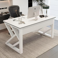 Bureau de direction moderne pour ordinateur portable, poste de travail de PDG, mobilier de bureau, bureau de patron, bureau informatique, bureau de direction haut de gamme - Prix de gros