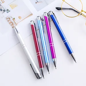 1.0mm Metalen Rollerball Pen Luxe Balpen voor Zakelijk Schrijven Gift Kantoor Schoolbenodigdheden Zwarte Inkt Vullingen
