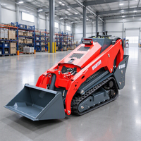Chargeuse compacte JINTOP V1000 certifiée CE avec moteur diesel, livraison rapide, et accessoires