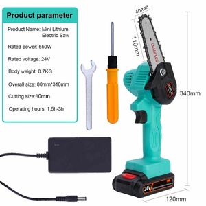 Mini sega elettrica a batteria, sega a catena, attrezzi da giardinaggio fai-da-te per lavorazione del legno e potatura, supporto OEM personalizzabile - Product Image 6