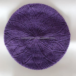 Béret en peluche tricoté élastique bicolore de haute qualité, style israélien, chaud pour l'hiver, pour femmes et filles, avec motif tie-dye - Product Image 5