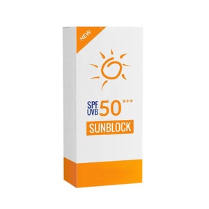Hot Sell Sunscreen <strong>Spray</strong> Printing Packaging Box Multiduty Body Face Sunscreen Cream Custom Coated Paper Boxes - Product Image 5