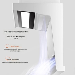 Keukenafzuigkap DC Inverter Zijdelingse Trek Afzuigkap Boven & Zijkant Dubbele Inlaat Stil Sterke Rookafzuiging - Product Image 4