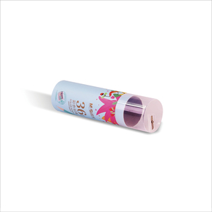 High End Cylinder Paper Tube <b>Box</b> For Pencil Packaging Wholesale Round Paper <b>Gift</b> <b>Box</b> with <b>Clear</b> Lid - Product Image 2