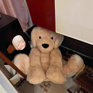 Peluche géante en coton PP pour mariage, modèle Sam's Golden <span class=keywords><strong>Retriever</strong></span>, en forme de chien dormant câlinant <span class=keywords><strong>un</strong></span> <span class=keywords><strong>Labrador</strong></span> <span class=keywords><strong>Retriever</strong></span>, unisexe - Product Image 4