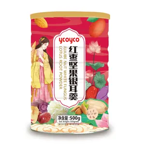 ycoyco 500g red dates nuts tremella white fungus jujube sweet nuts lotus tea lotus root powder soup