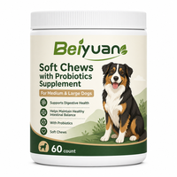 Friandises à mâcher probiotiques pour chiens à absorption rapide 3G/pc pour chiens de taille moyenne et grande - Santé digestive et soutien intestinal quotidien