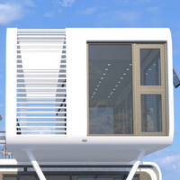 Cabine Apple moderne préfabriquée à double étage, module spatial modulaire, étanchéité à trois niveaux, garantie 5 ans pour utilisation en hôtel côtier