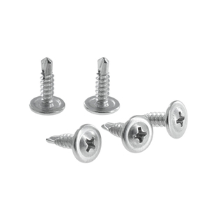 Tornillo autoperforante de cabeza plana grande de acero inoxidable con arandela, tornillo <span class=keywords><strong>autorroscante</strong></span> de cabeza redonda <span class=keywords><strong>para</strong></span> <span class=keywords><strong>chapa</strong></span> metálica - Product Image 1