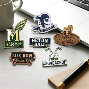 Logotipo de letra personalizado, etiquetas de insignia de solapa de Metal, estilo escrito a mano, máquina de identidad corporativa, placas, reconocimiento de equipo de Club de empresa - Product Image 4