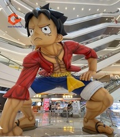 Figurines gonflables géantes de Luffy, dieu du soleil, Monkey D. Luffy, mascotte gonflable, personnage d'anime japonais.
