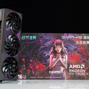 Sapphire RADYON 7800 <b>16GB</b> Black Myth Wukong Desktop Gaming Graphics Card Independent 7-Day World Custom Edition GDDR6 Radeon - Product Image 1