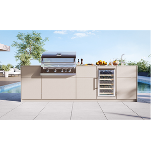 Vermonhouzz Nouveau Design Pod <span class=keywords><strong>de</strong></span> <span class=keywords><strong>Cuisine</strong></span> Extérieure en Acier Inoxydable 304 <span class=keywords><strong>avec</strong></span> Volets Roulants, Zéro Formaldéhyde, pour Barbecue - Product Image 3