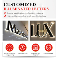 Lettres en relief LED pour entreprises, enseignes extérieures, logo d'entreprise personnalisé, enseigne LED illuminée