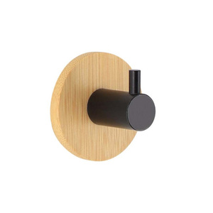 Soporte adhesivo de gancho para llave de pared de madera para <span class=keywords><strong>perchero</strong></span> ganchos multiusos fregona decorativa montada en la pared - Product Image 3