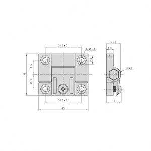 Link- Plastic Polyamide Screw Mount Adjustable Torque Friction <strong>Hinge</strong> Cabinet Door <strong>Hinge</strong> Furniture <strong>Nylon</strong> <strong>Hinge</strong> - Product Image 6