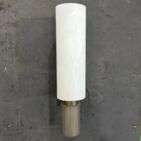 Applique murale de luxe JYLIGHTING en marbre d'albâtre, lampe LED cylindrique moderne en laiton, lumière blanche, garantie 3 ans, durée de vie 50000 heures