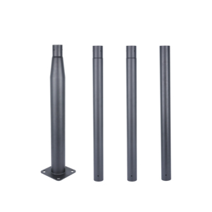 Lampadaire solaire LED extérieur en aluminium ECOSOLAR, poteau de 50 cm de diamètre, support mural pour panneau solaire, pour utilisation dans les jardins et sur les routes - Product Image 1